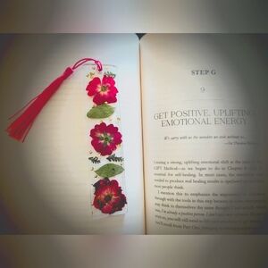 Floral Bookmark with Tassel